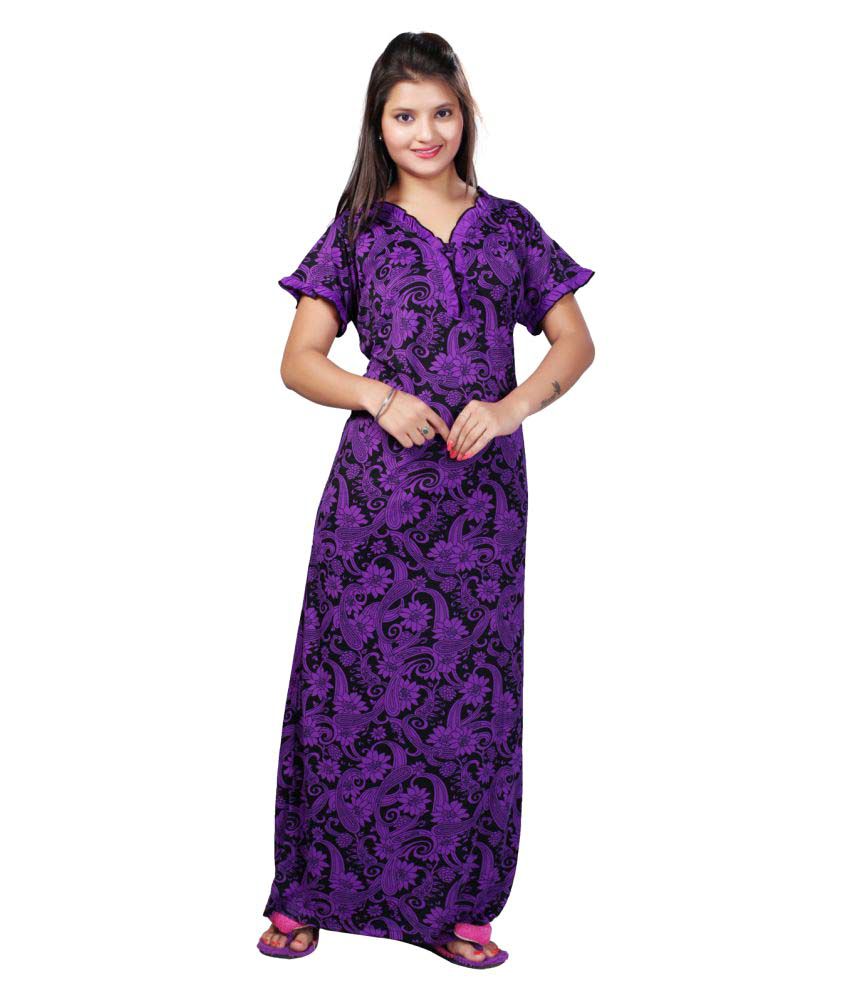 Buy Mahaarani Poly Satin Nighty And Night Gowns Online At Best Prices In
