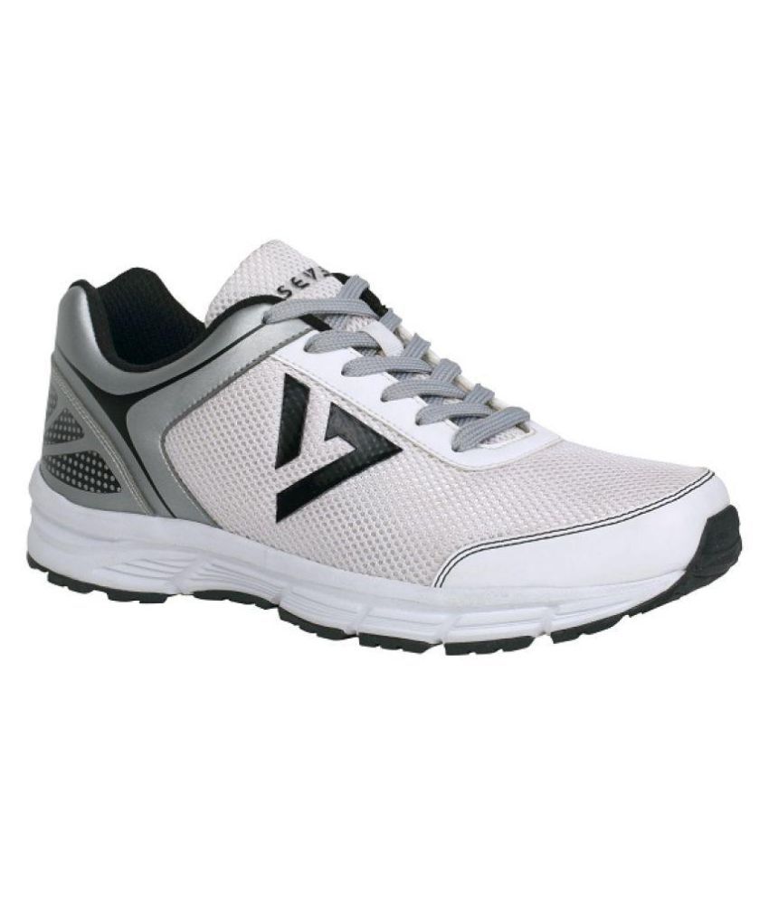M.S. Dhoni Trident White Running Shoes 