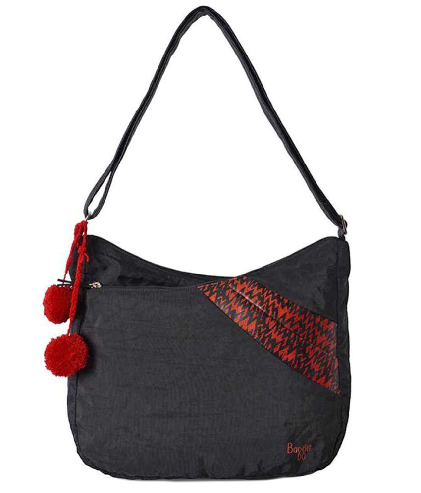 Baggit Black Nylon Sling Bag - Buy Baggit Black Nylon Sling Bag Online at Best Prices in India ...