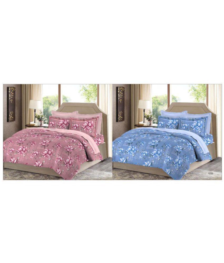 Bombay Dyeing King Cotton Multicolor Bed Sheet Buy Bombay Dyeing King