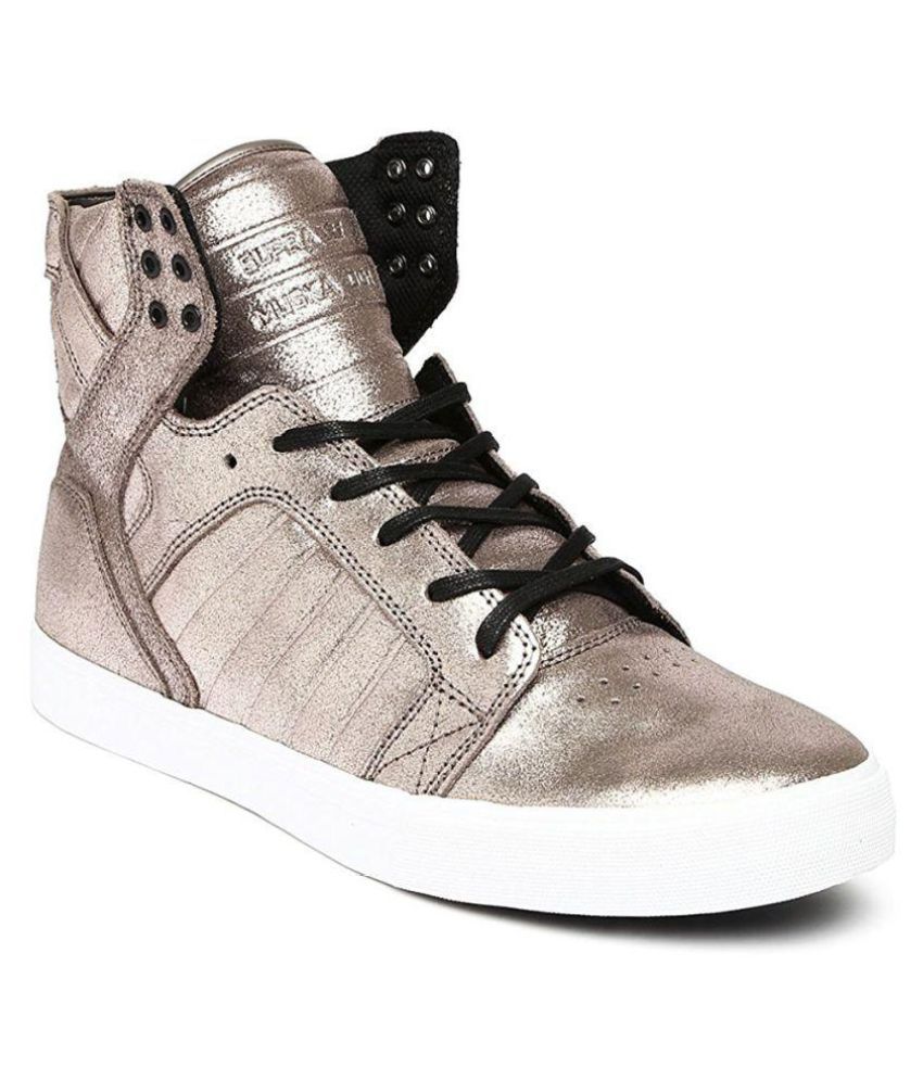 Sneakers Silver Shoes - Buy Supra Sneakers Casual Shoes Online at Best in India on Snapdeal