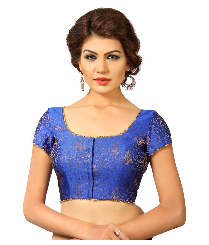 Vamas Blue Sweetheart Shape Back Blouse Buy Vamas Blue Sweetheart