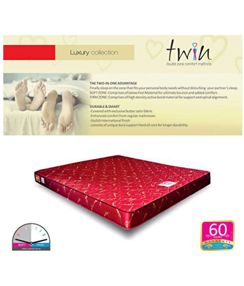 5 inch twin mattress coirfit twin 5inch double size memory foam mattress red 72x48x5 5 inch twin mattress coirfit twin 5inch double size memory foam mattress red 72x48x5
