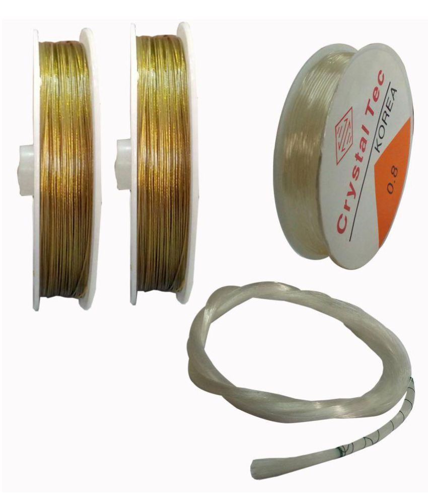 RKB Jewellery Making Kit, Gear Lock And Wire, White Wire, Bracelet