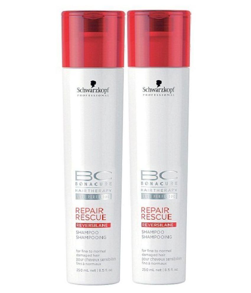 Schwarzkopf BC Imported BC Repair Rescue Shampoo Pack of 2 ...