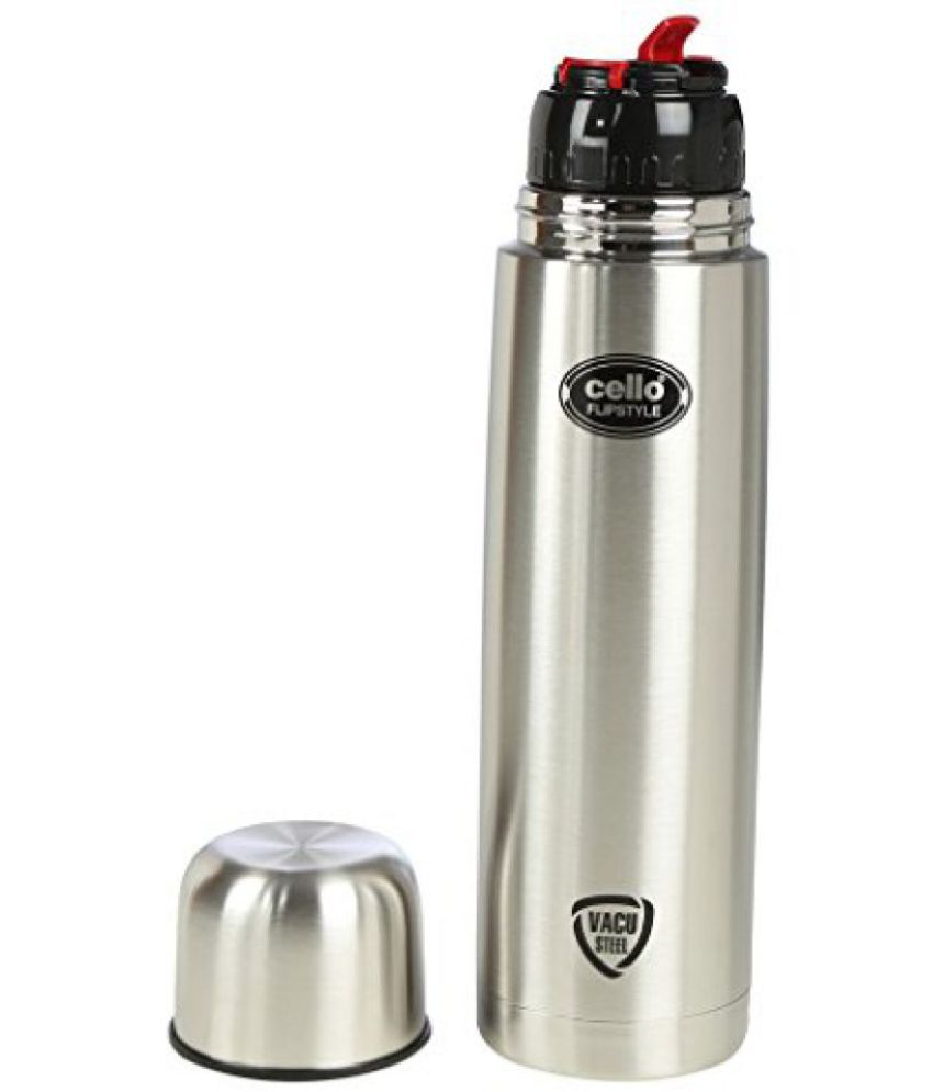 Cello Flip Style Flask, 750 ml, Silver Colour: Buy Online at Best Price ...