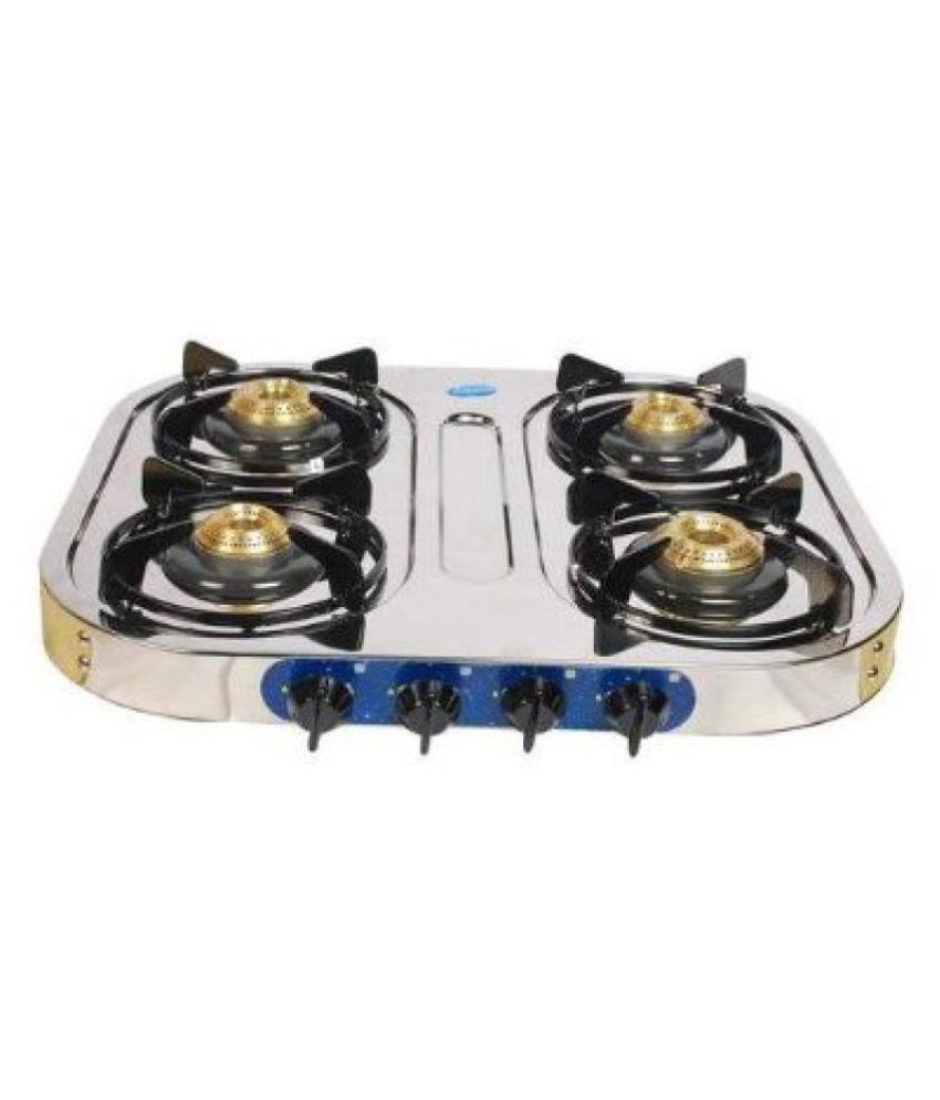 Glen Gas Stove Stainless Steel 4 Burner Price In India Buy Glen