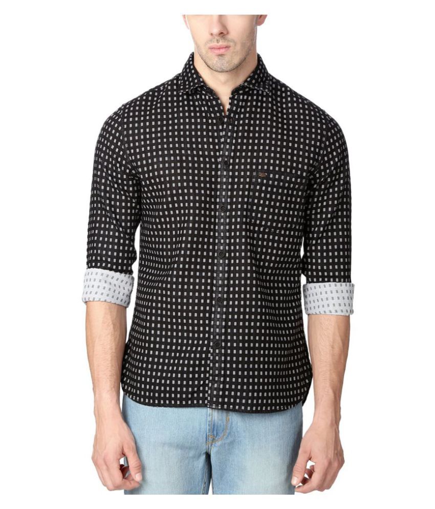 peter england black shirt price