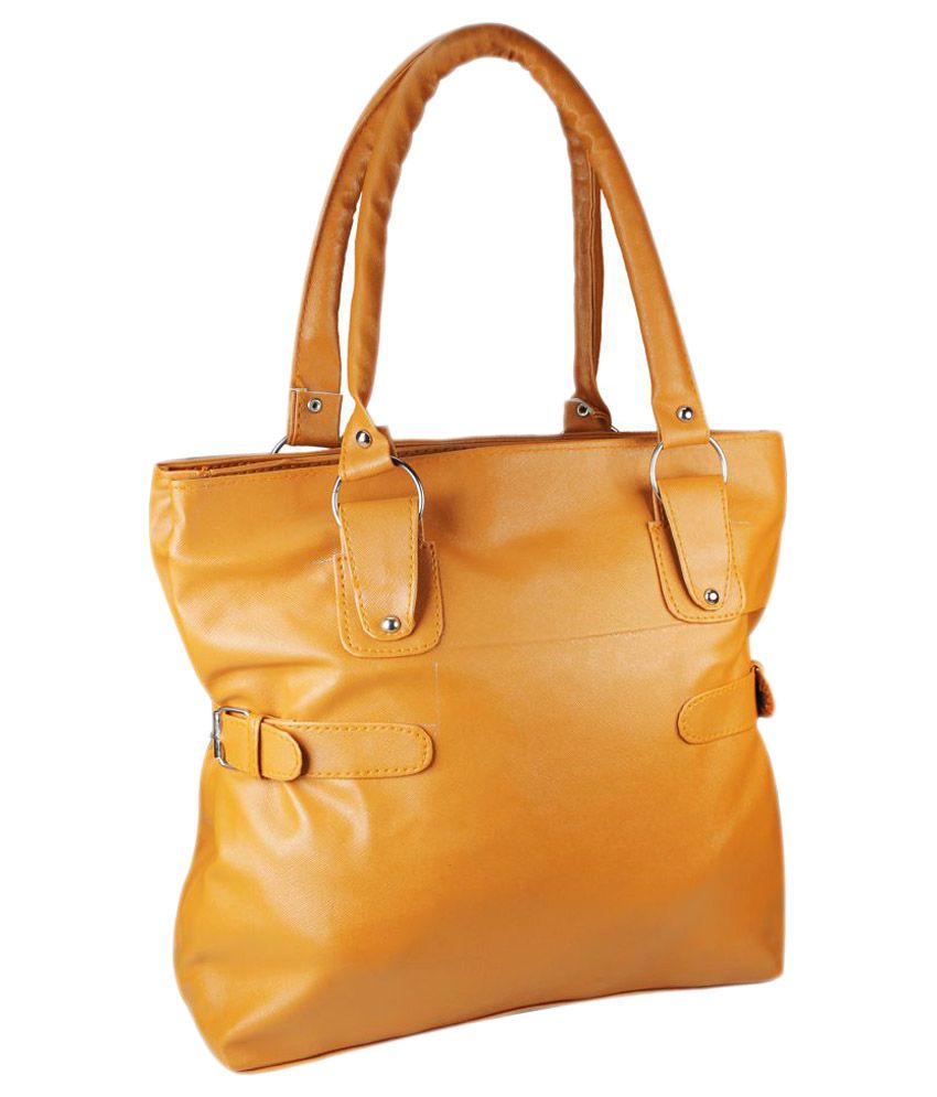 Crude Orange Faux Leather Shoulder Bag - Buy Crude Orange Faux Leather ...