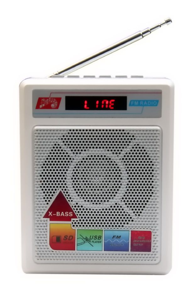     			Sonilex Portable FF Radio And SD/USB Player - 414 White