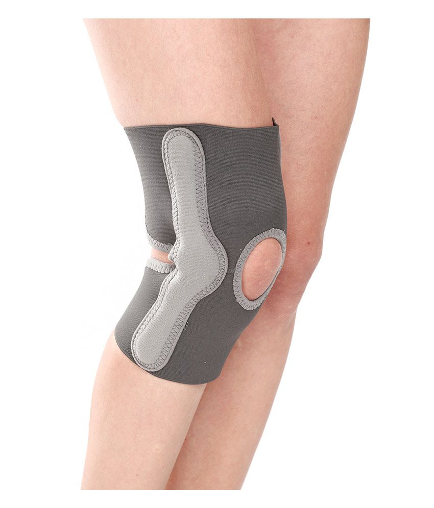 Tynor Elastic Knee Support, Grey, Medium, 1 Unit
