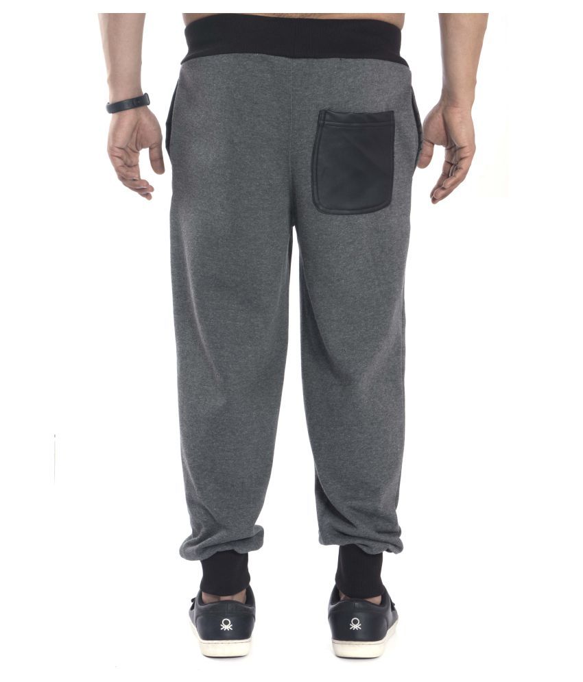 dark grey fleece joggers