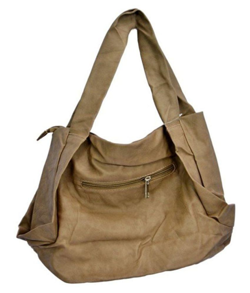 Vintage Khaki Artificial Leather Shoulder Bag - Buy Vintage Khaki ...