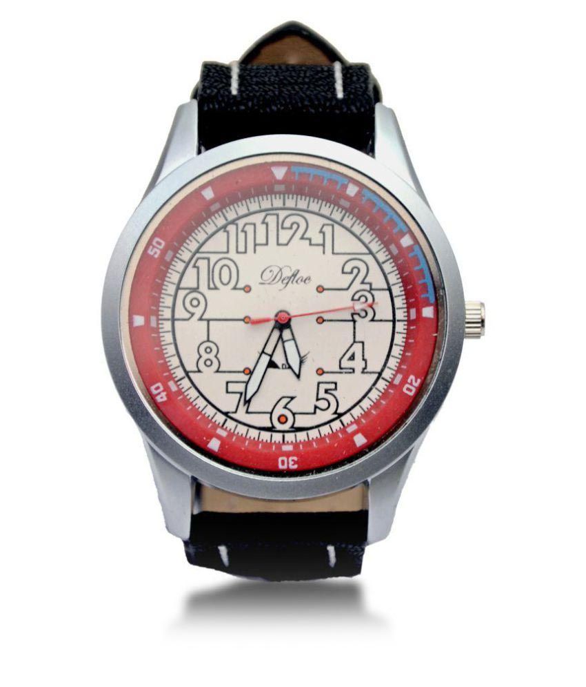 black analog wrist watch