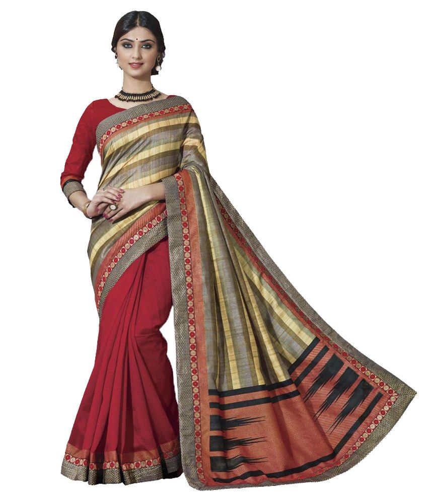 Radha s Multicoloured Chiffon Saree SDL011898846 1 7f9c1