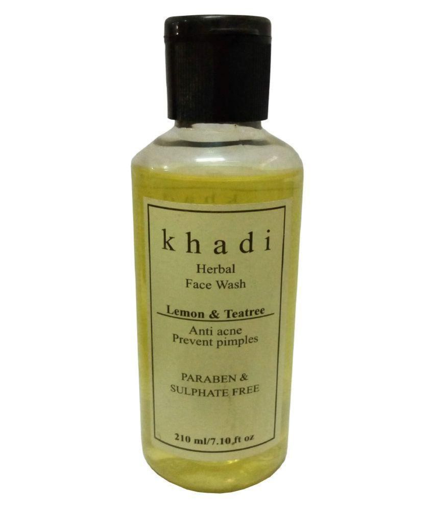     			Khadi Herbal Lemon & Tea Tree (Paraben Free) Face Wash 210 ml