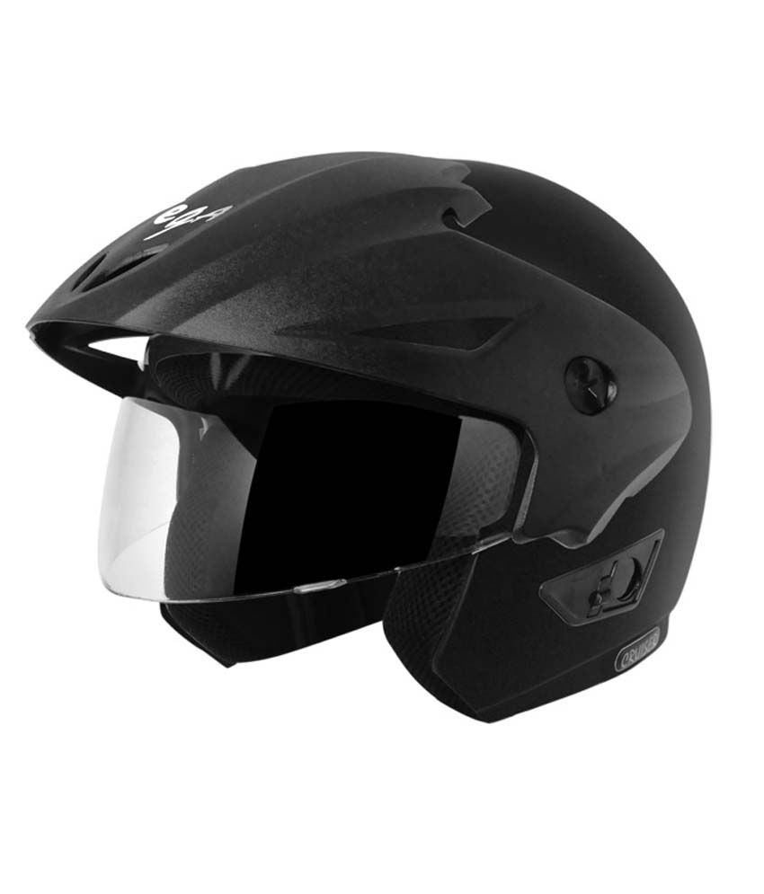 Vega Helmet - Cruiser With Peak (Dull Black)