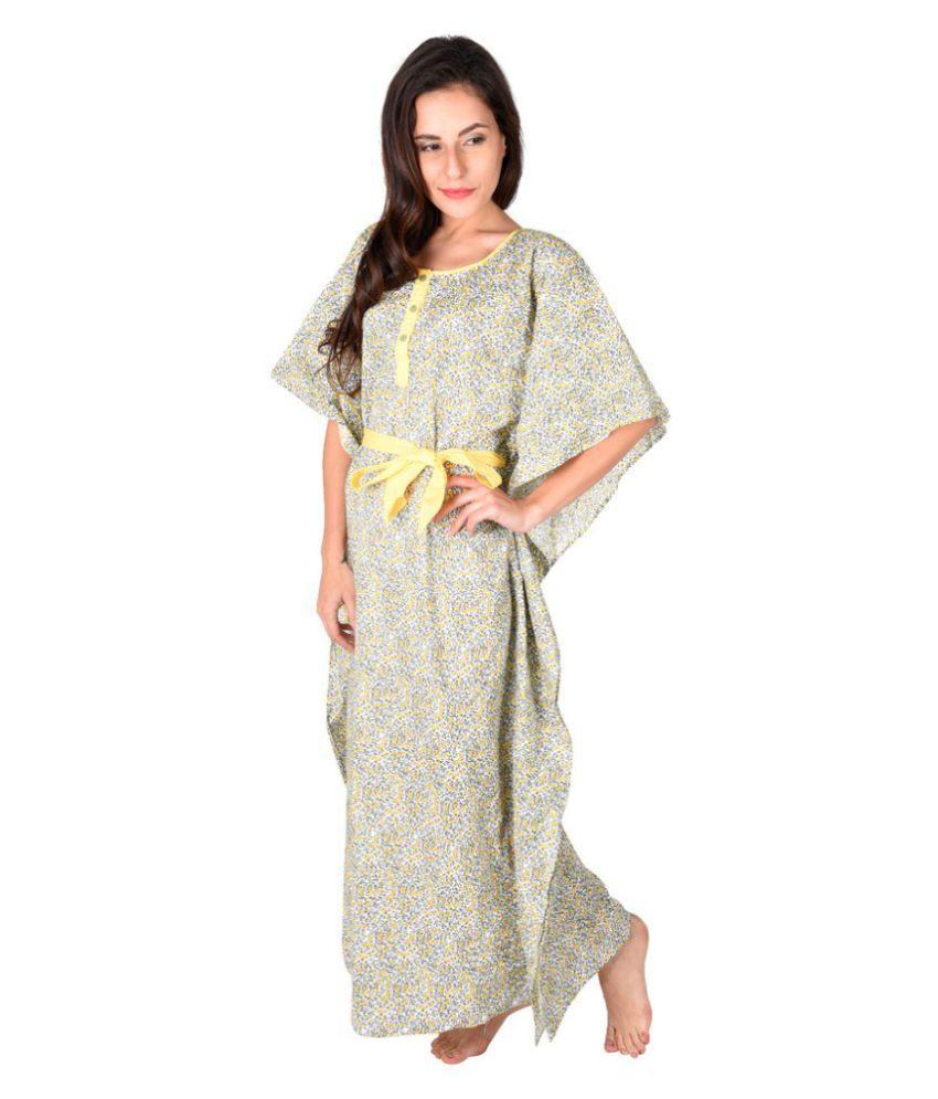 cotton kaftan night gown