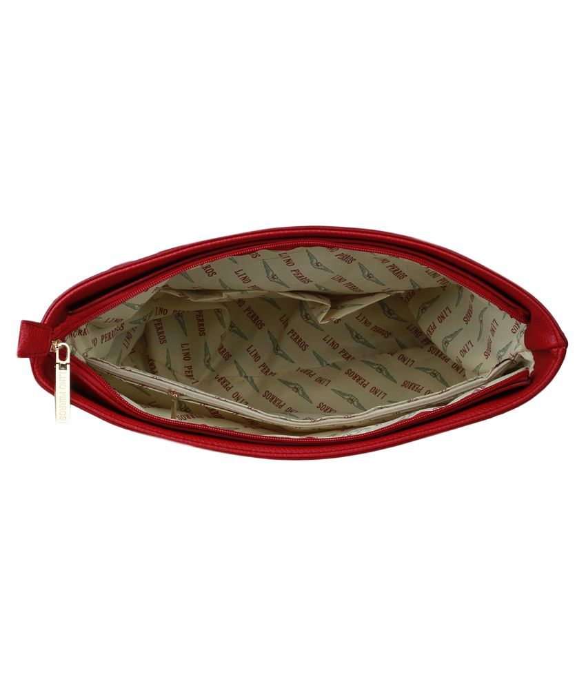 lino perros red handbag