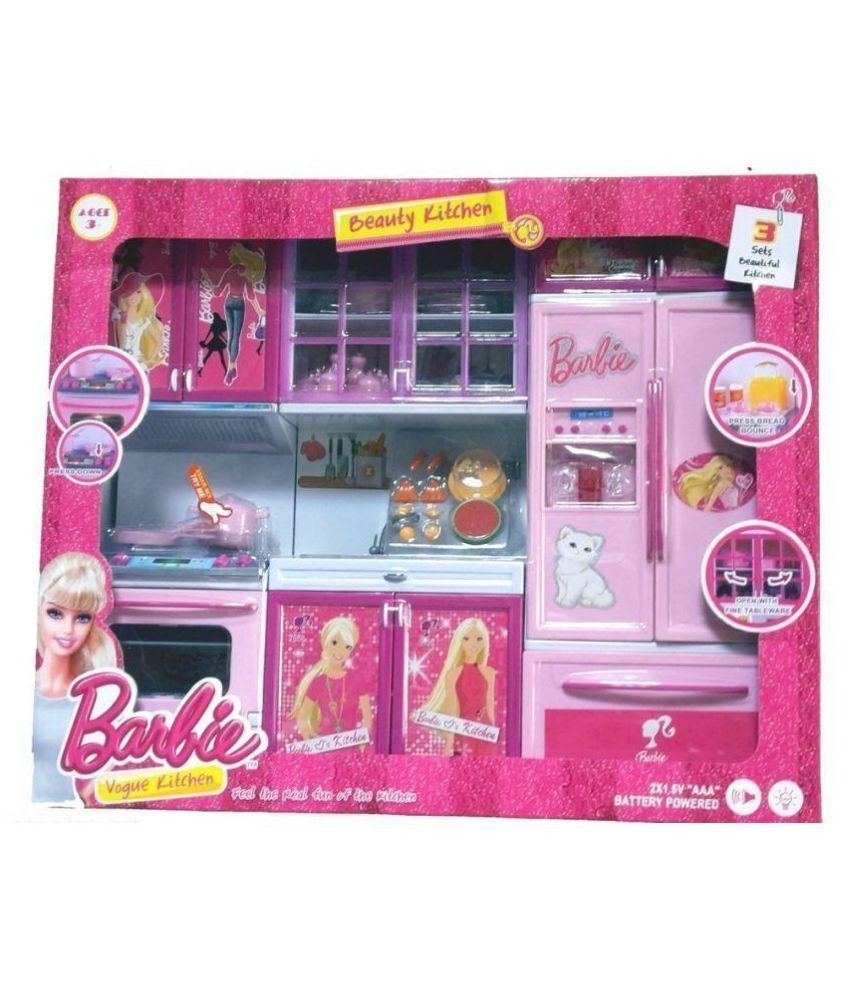 Viru Multicolor Barbie Kitchen Set  Buy Viru Multicolor 