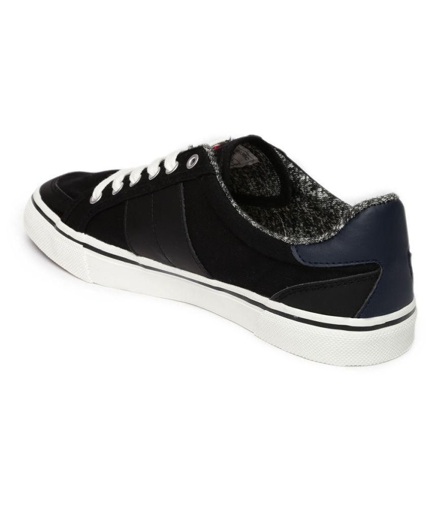 roadster black canvas shoes