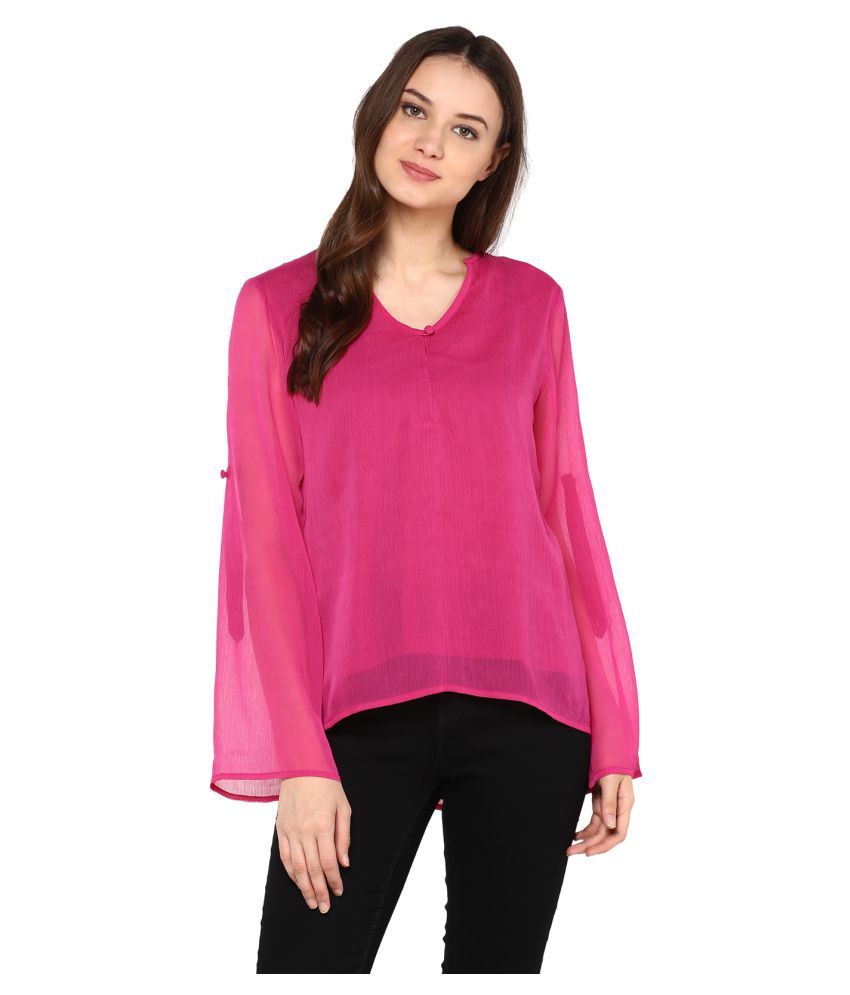 The Vanca Polyester Regular Tops - Buy The Vanca Polyester Regular Tops Online at Best Prices in 