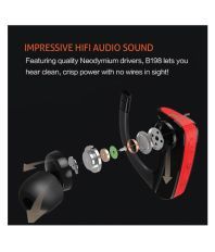 Envent LiveFit 510 Black Ear Buds Wireless Earphones With Mic Black
