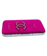 Shrih Crystal Ultra Thin Mirror 8800mAh Power Bank 8800 -mAh Li-Ion Power Bank Pink