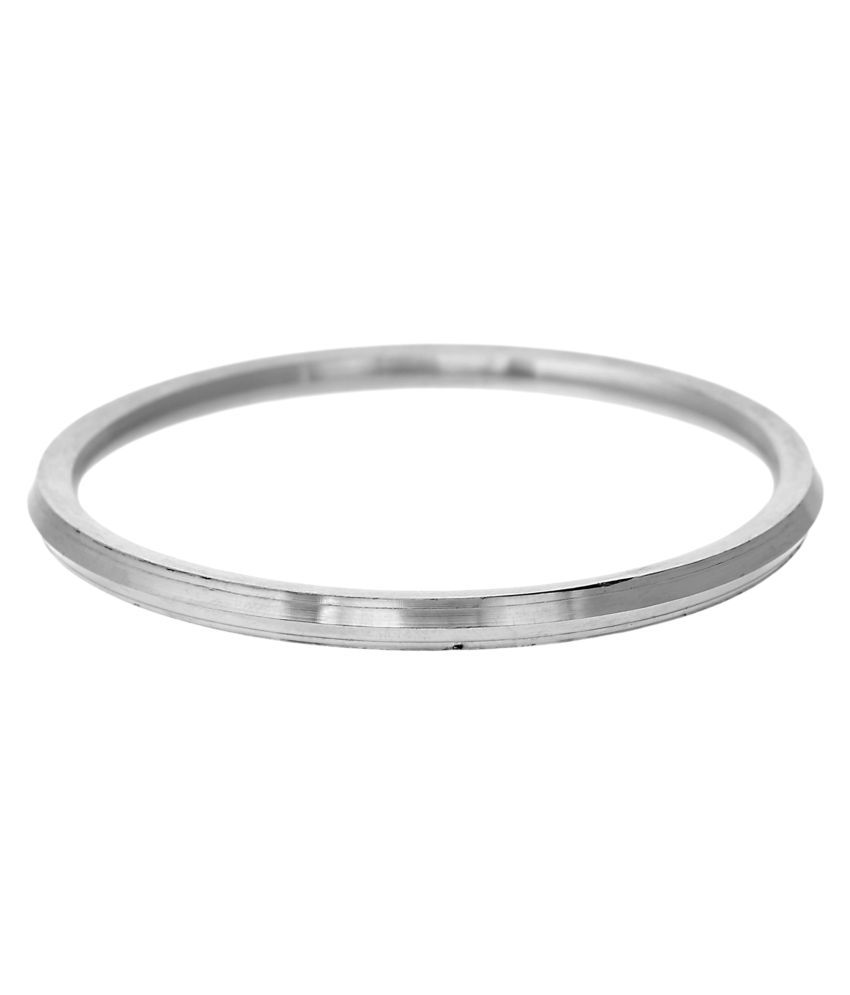 BeBold Silver Stainless Steel Sikkhi Kada: Buy Online at Low Price in ...