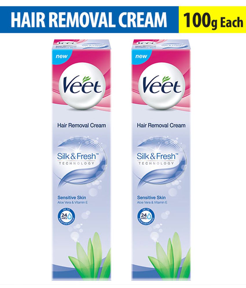 Veet-Hair-Removal-Cream,Sensitive-Skin-100-g-(Pack-of-2): Buy Veet-Hair- Removal-Cream,Sensitive-Skin-100-g-(Pack-of-2) at Best Prices in India -  Snapdeal