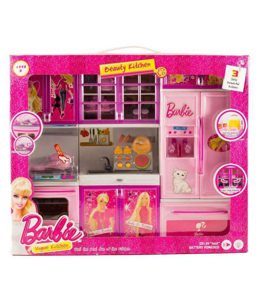 Techhark Barbie Kitchen Action Gear Buy Techhark Barbie Kitchen