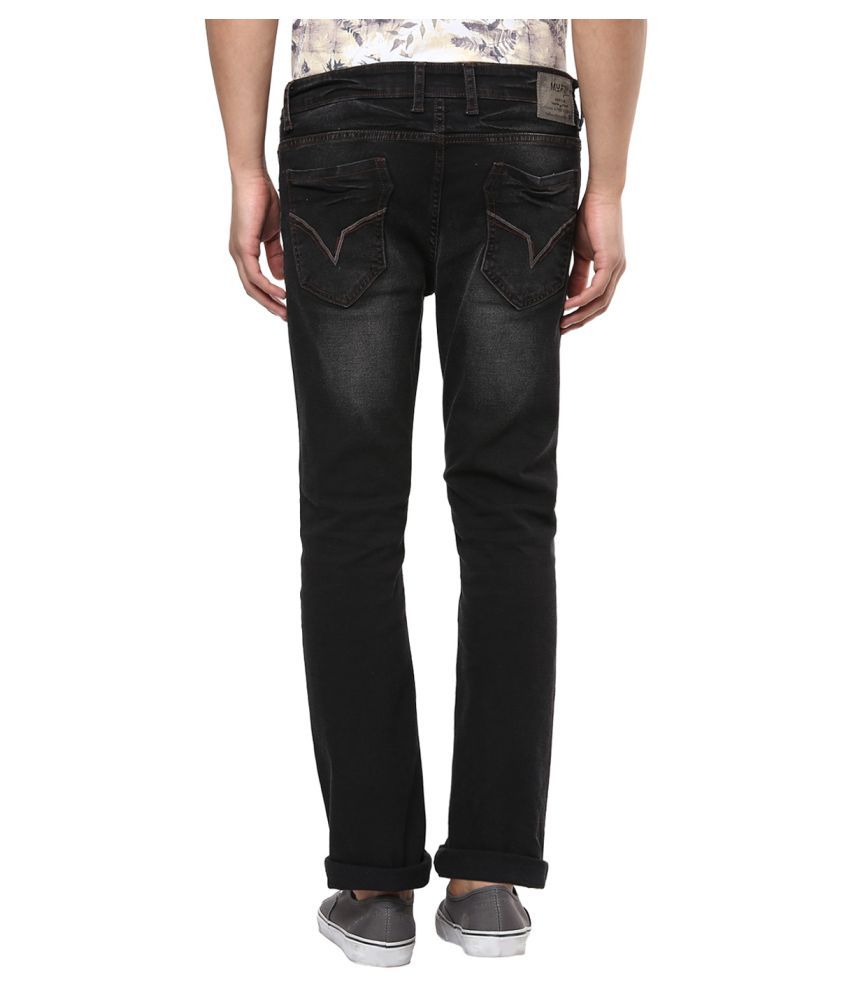 mens black straight jeans