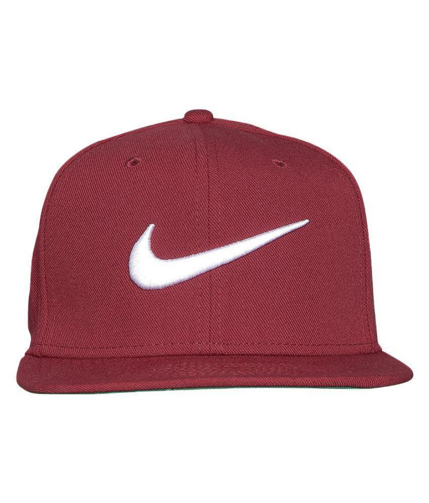 Nike Maroon Cotton Caps - Buy Nike Maroon Cotton Caps Online at Best ...