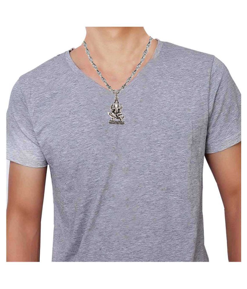 Mens jewell Silver Alloy Pendant Buy Mens jewell Silver Alloy Pendant Online in India on Snapdeal