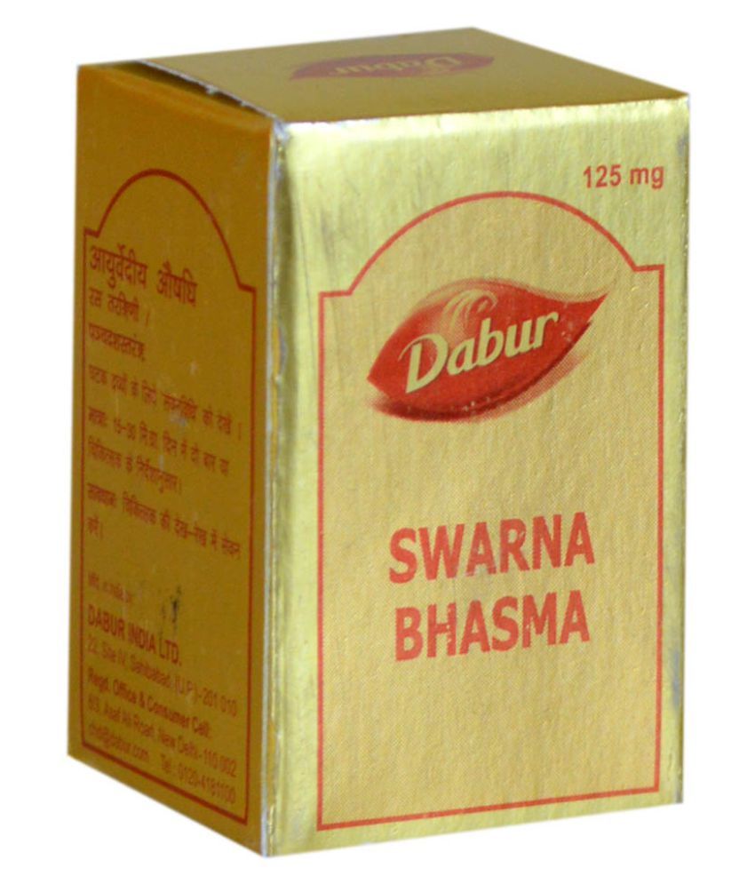     			Ayurveda Cure Dabur Swaran Bhasam Powder 125 mg