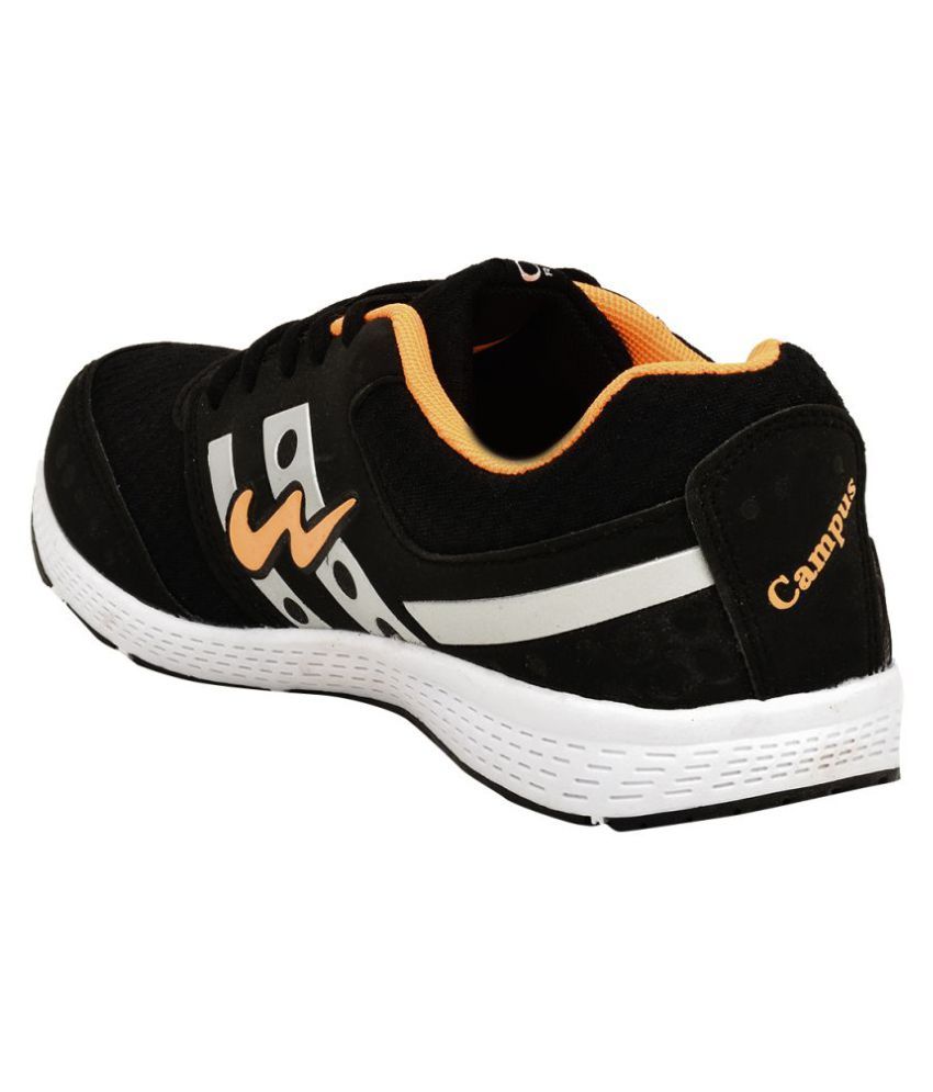 campus sports shoes black