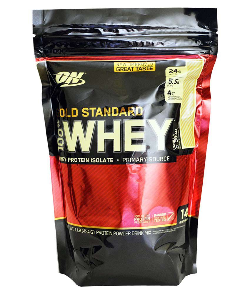 Optimum Nutrition (ON) 100% Whey Gold Standard - 1 lb: Buy ...