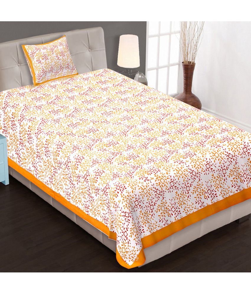 Bedding Bazar Single Cotton Multi Floral Bed Sheet Coordinated Buy