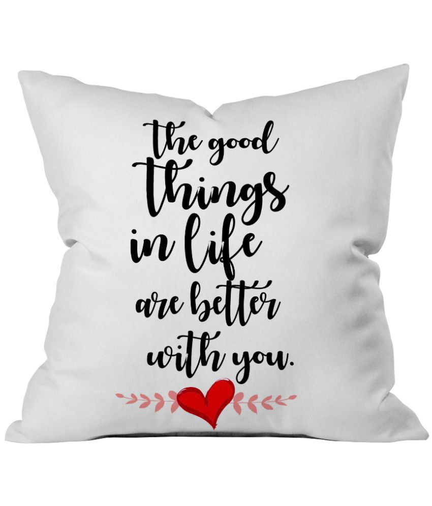     			Stybuzz Single Polyester Cushion Covers 40X40 cm (16X16) Valentines Themed