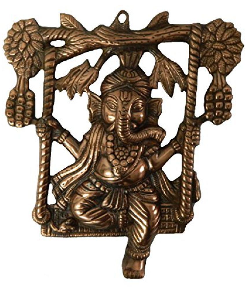 Made With Brass Metal Ganesh Jhoola In Black Handicraft India Art By Bharat Haat BH02855 Made With Brass Metal Ganesh Jhoola In Black Handicraft India Art By Bharat Haat BH02855