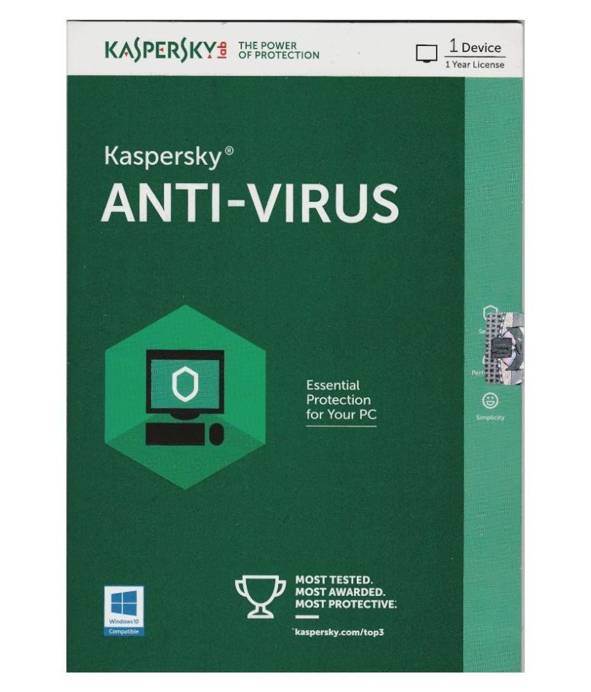     			Kaspersky Antivirus Latest Version( 1 PC / 1 Year ) - CD