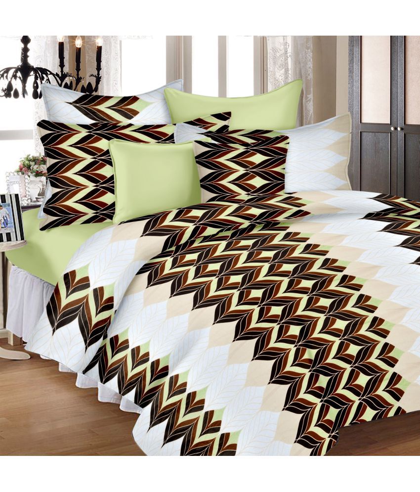 Ahmedabad Cotton Double Cotton Multicolor Floral Bed Sheet Buy Ahmedabad Cotton Double Cotton