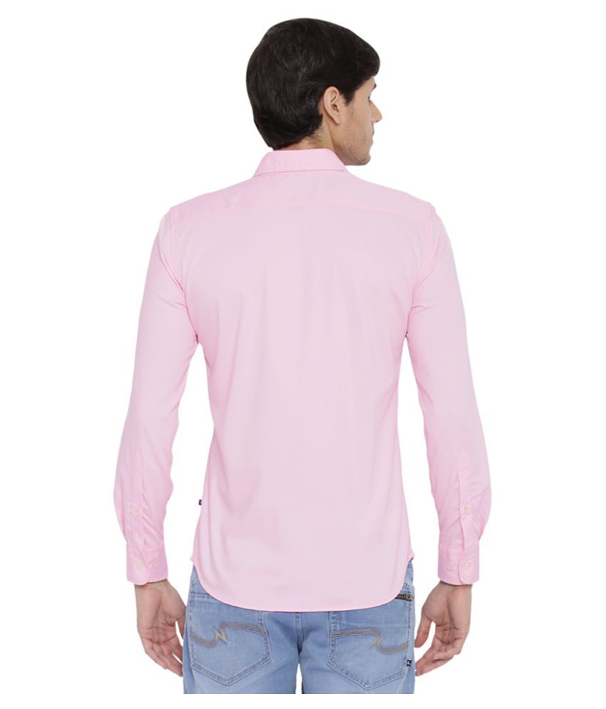 Parx Pink Casuals Slim Fit Shirt Buy Parx Pink Casuals Slim Fit Shirt Online At Best Prices In