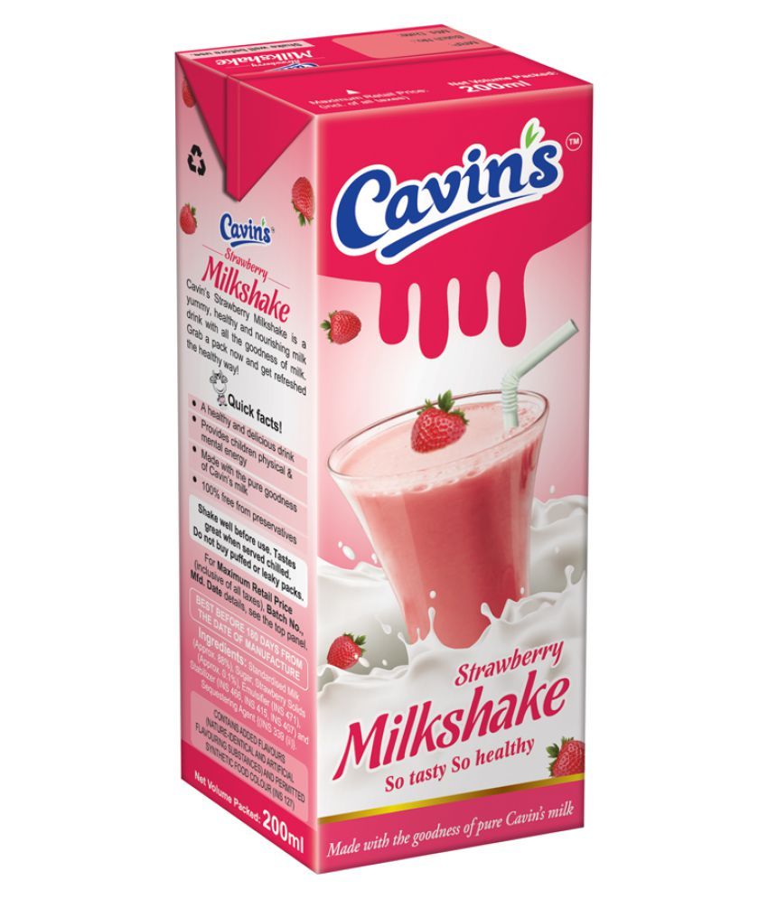 Cavins Milkshake Strawberry 1Ltr: Buy Cavins Milkshake Strawberry 1Ltr