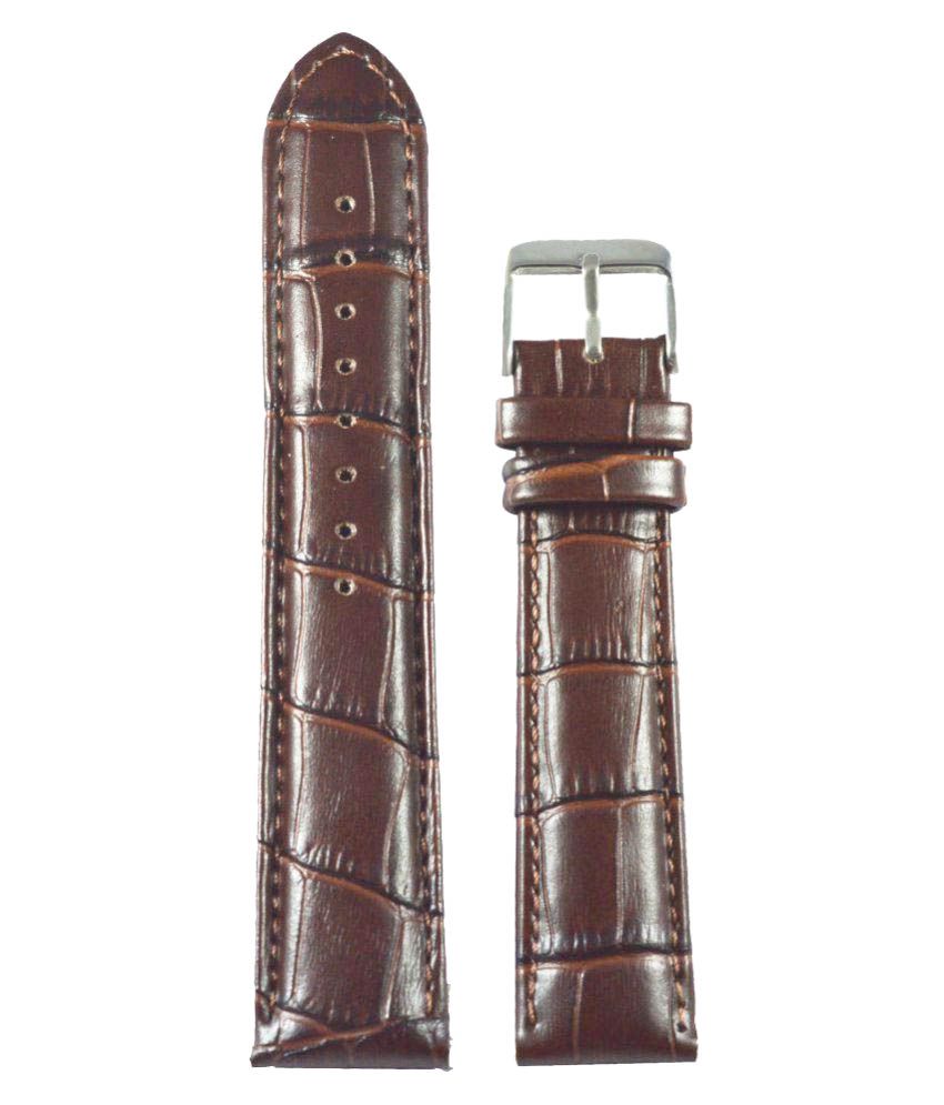Kolet Brown Leather Padded Watch Strap - Buy Kolet Brown Leather Padded ...