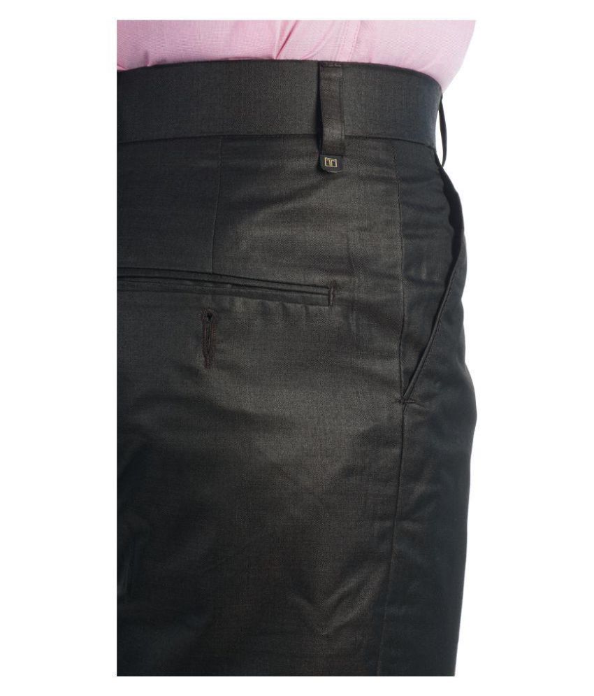 slim fit pleated trousers