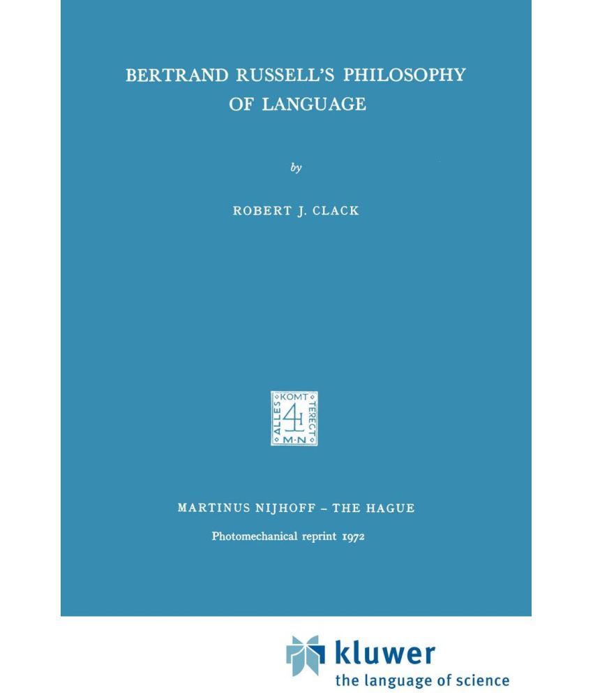 Bertrand Russell'S Philosophy Of Language: Buy Bertrand Russell'S ...