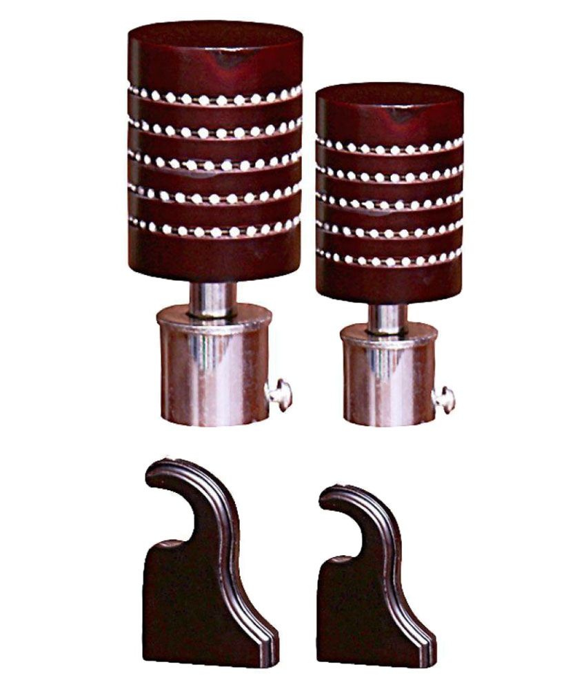 Curve Set of 4 Wooden Single Rod Bracket Buy Curve Set of 4 Wooden