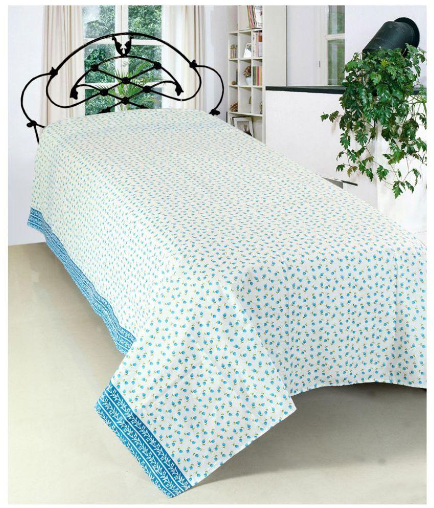 Furhome Single Cotton Floral Bed Sheet Buy Furhome Single Cotton