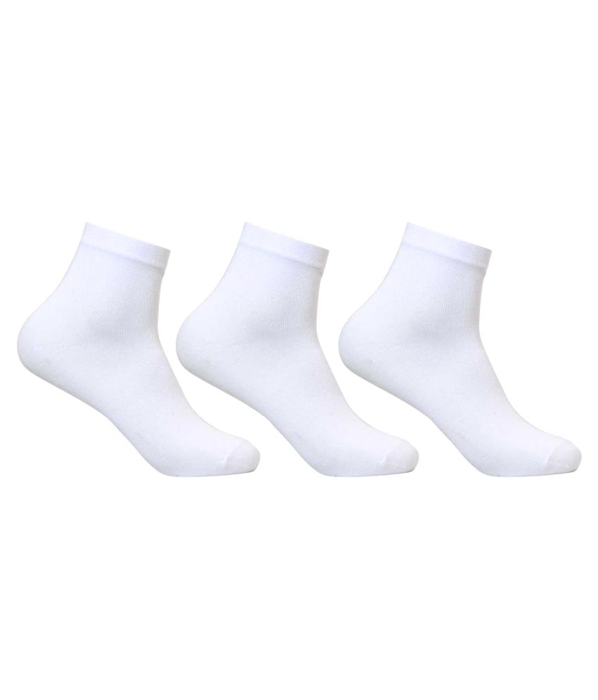 Supersox Ankle Plain Socks White - Pack of 3: Buy Online at Low Price in India - Snapdeal